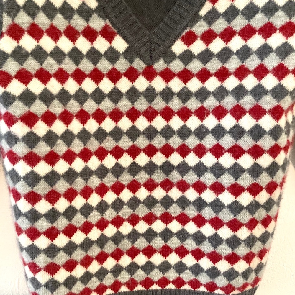 Janie and Jack Diamond V Neck Gray Sweater Size 2T - Picture 6 of 6